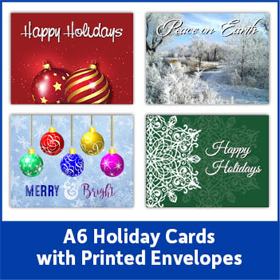 Holiday Card with Printed Envelopes